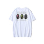 Bathing Ape T-Shirt Summer Men's and Women's Short-Sleeved Top