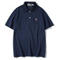 Bathing Ape T-Shirt Solid Color Casual Embroidered Short-Sleeved Polo Shirt