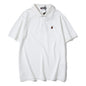 Bathing Ape T-Shirt Solid Color Casual Embroidered Short-Sleeved Polo Shirt
