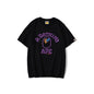 Bathing Ape T-Shirt Purple Ape Head Neon XINGX Lightning T-shirt