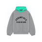 SS24 Hoodie Dark Heather Oatmeal/Mint Leaf