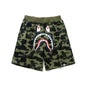 Bathing Ape Shorts Men's Shark Head Camouflage Elastic Waist Fifth Pants Middle Pants Casual Shorts