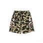 Bathing Ape Shorts Men's Side Double Shark Head Windbreaker Cloth Shorts Elastic Waist Fifth Pants Middle Pants Casual Shorts