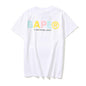 Bathing Ape T-Shirt Summer Loose Leisure Pullover Letter Short Sleeve T-shirt
