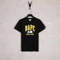 Bathing Ape T-Shirt Black White Summer Cartoon Letter Print Casual Short Sleeve T-shirt